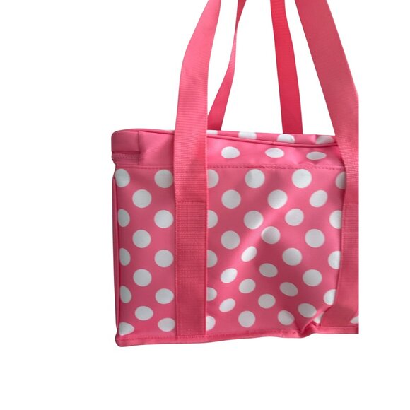KATE SPADE Pink White Polka Dot Cooler Bag NEW NWT - Picture 9 of 11